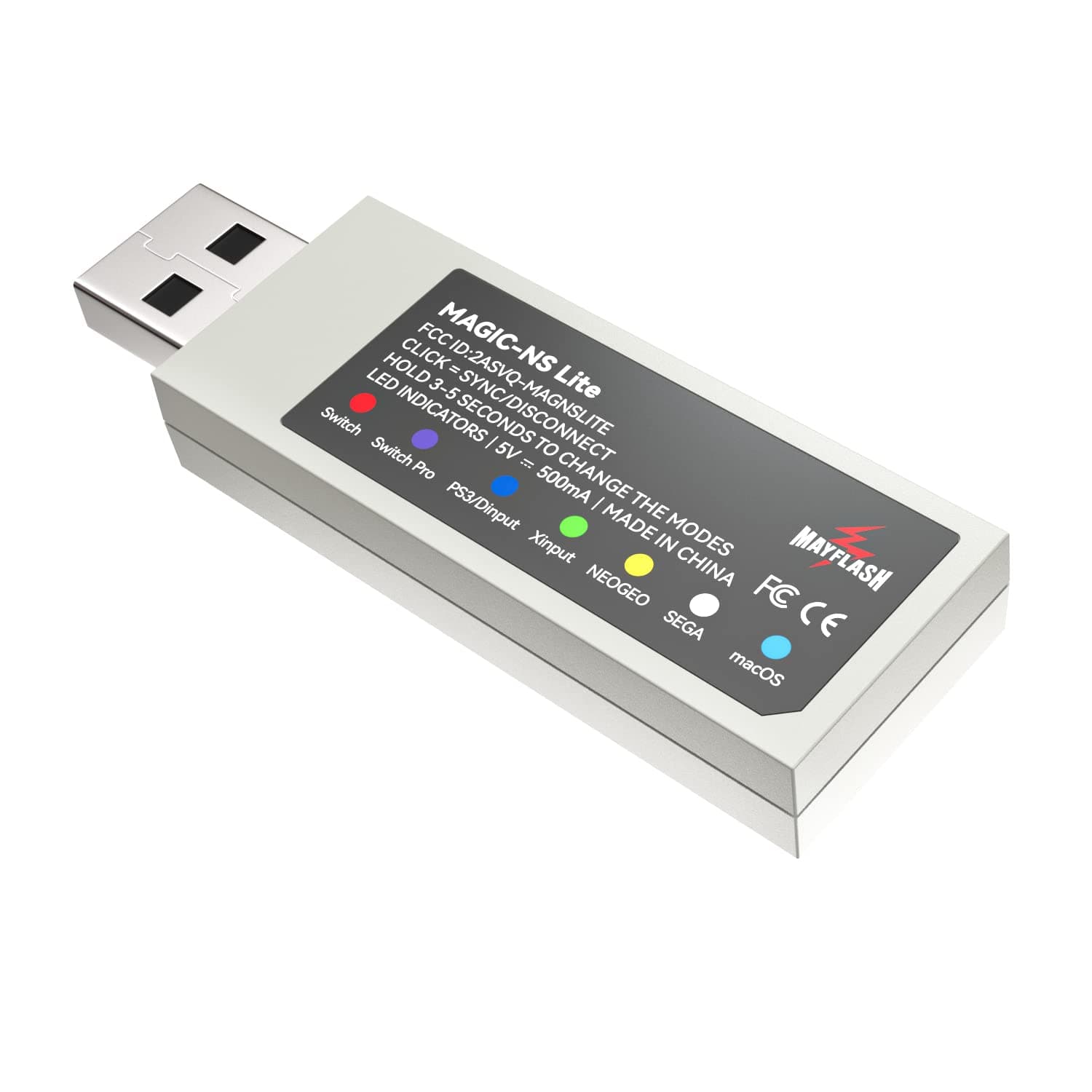 MAYFLASH Magic-NS Lite Wireless Bluetooth USB Adapter for Switch, Switch 2, Windows, Steam Deck, macOS, Raspberry Pi, Compatible with Xbox Series X & S Bluetooth Controller, PS5 Controller and More