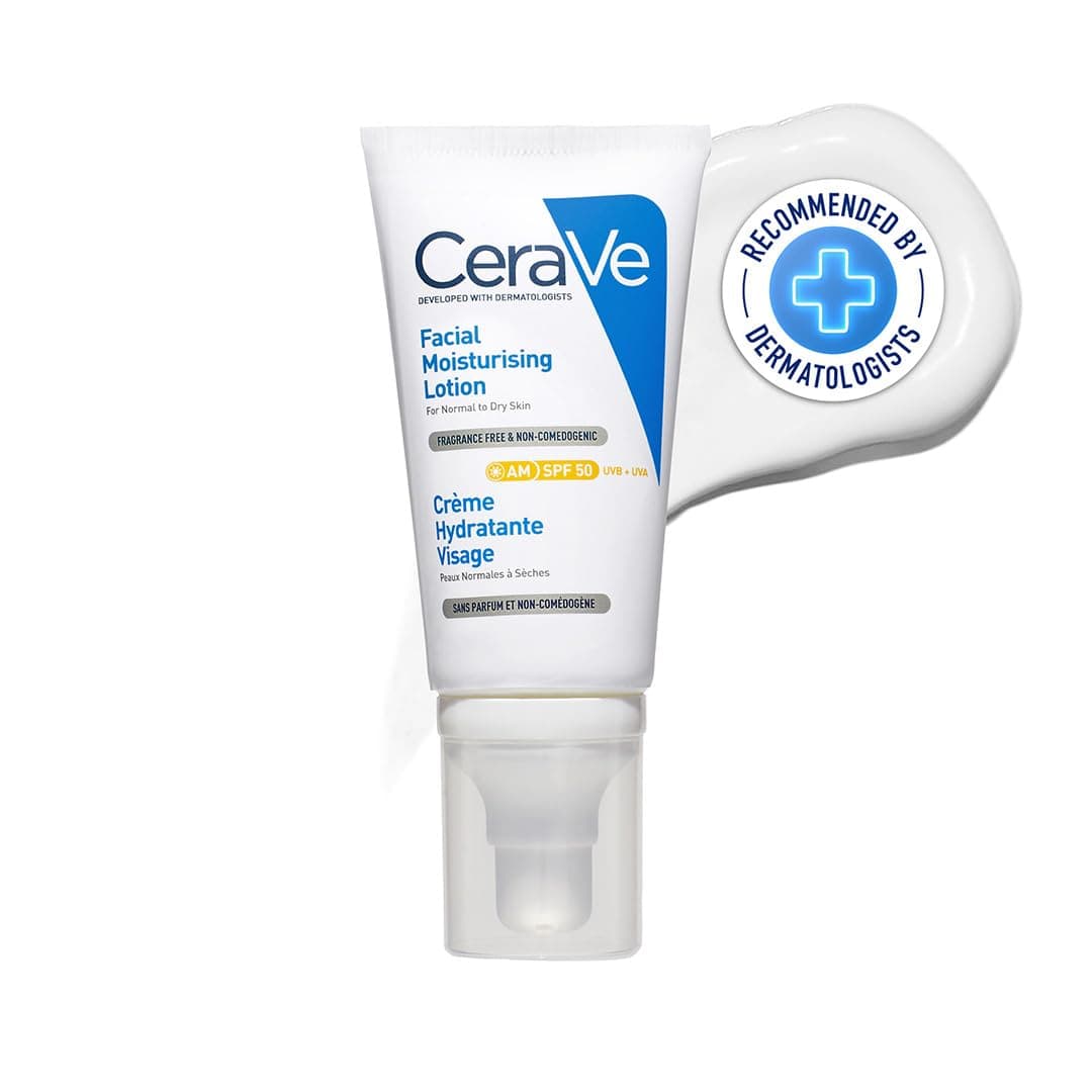 CeraVe AM Facial Moisturizing Lotion SPF50 for Normal to Dry Skin 52ml