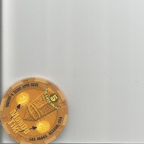 $5 hard rock mondo tiki no cash value nevada casino chip