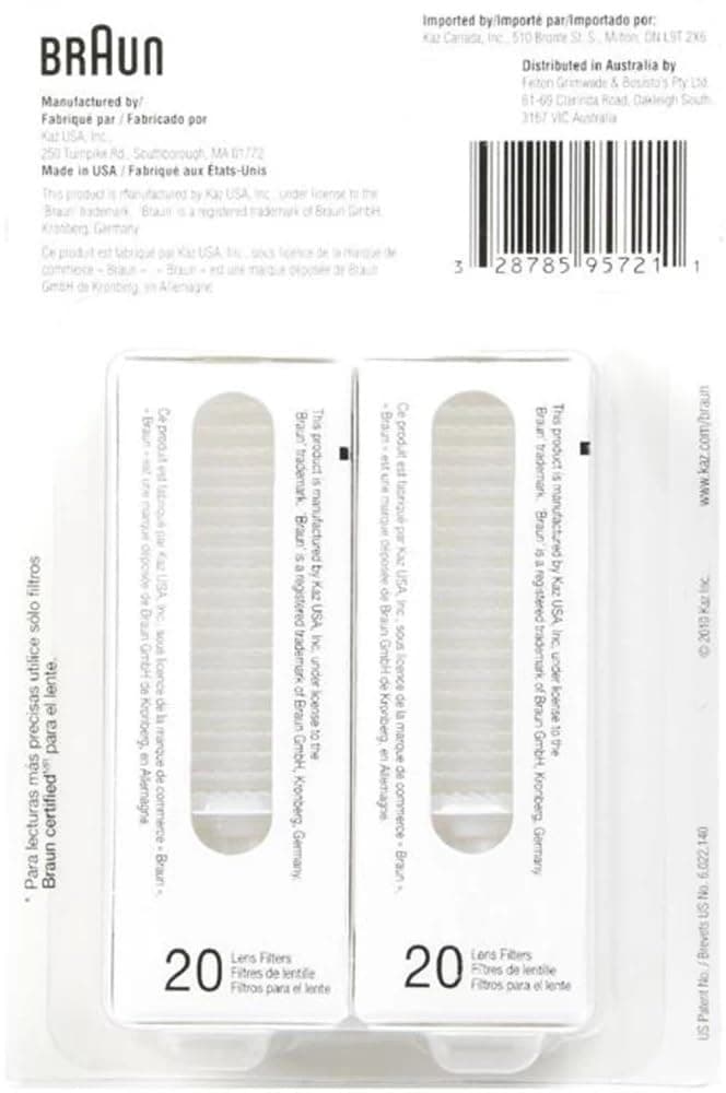 Thermoscan Lens Filter Covers, 20 Pieces