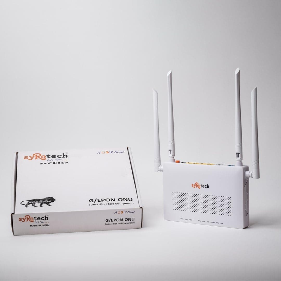 Syrotech SY-GPON-4010-WDONT GPON ONT, 4 GE+WiFi+POTS+USB3.0