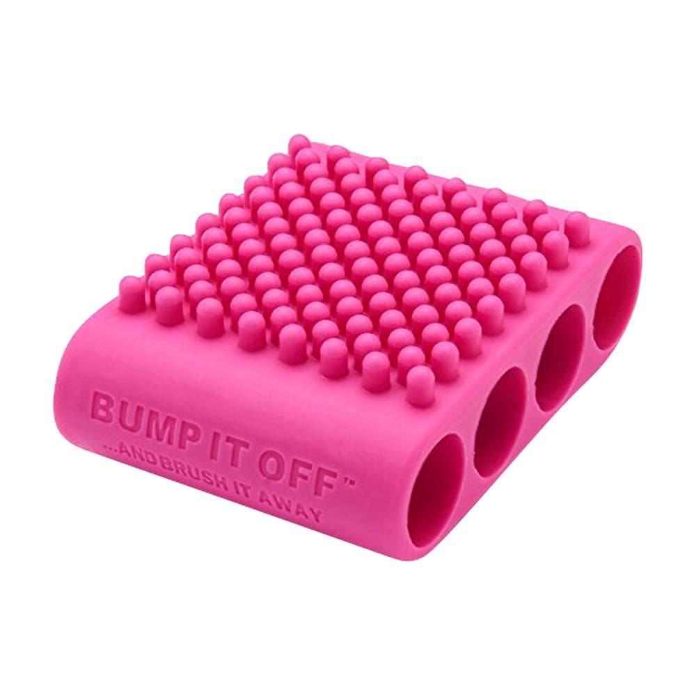 Bump It Off Silicone Cleaning Scrubber Brush for Fabric, Kitchen, Pets, Body, Beauty | Pink