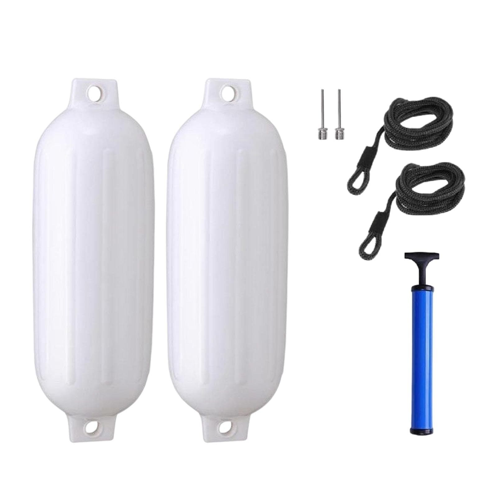 Fashion My Day® 2X Marine Boat Fenders 4.5'' x16'' Boat Bumpers for Docking Boat Accessories White| Sports Fitness|Outdoor Recreation|Water Sports|Boating|Docking & Anchoring Equipment|Boat Fenders
