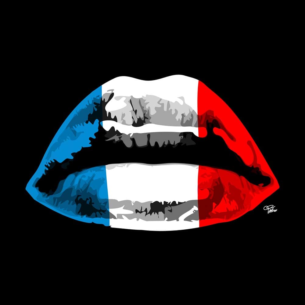 International Graphics - Finished Picture - Morgan, Paslier - ''French Kiss''- 30 x 30 cm - Direct printing on acrylic glass