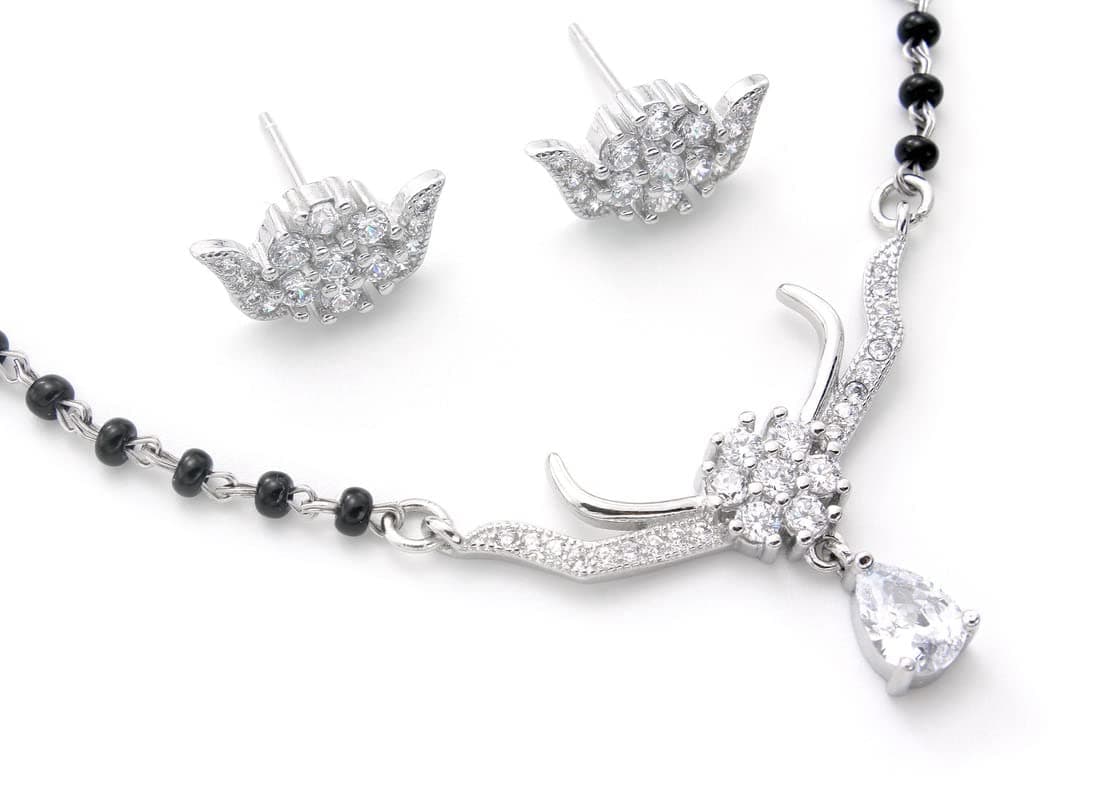 LBV LA BELLE VIE [BIS Hallmark Company 925 Sterling Silver Mangalsutra/Necklace for Women