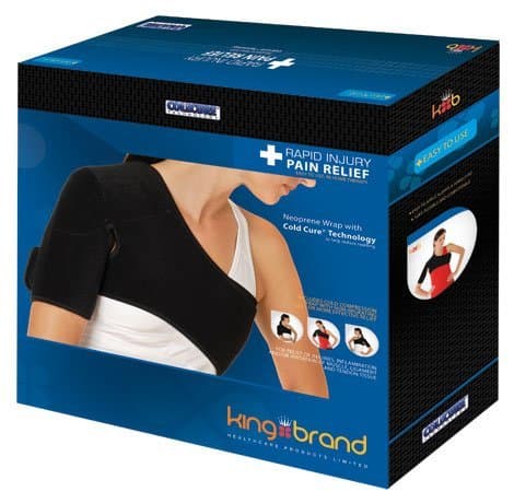 ColdCure Shoulder Wrap - Left Small. Outstanding Cooling Power for Your Rotator Cuff Injury, Upper Bicep Tendonitis, Deltoid Injury, and Much More