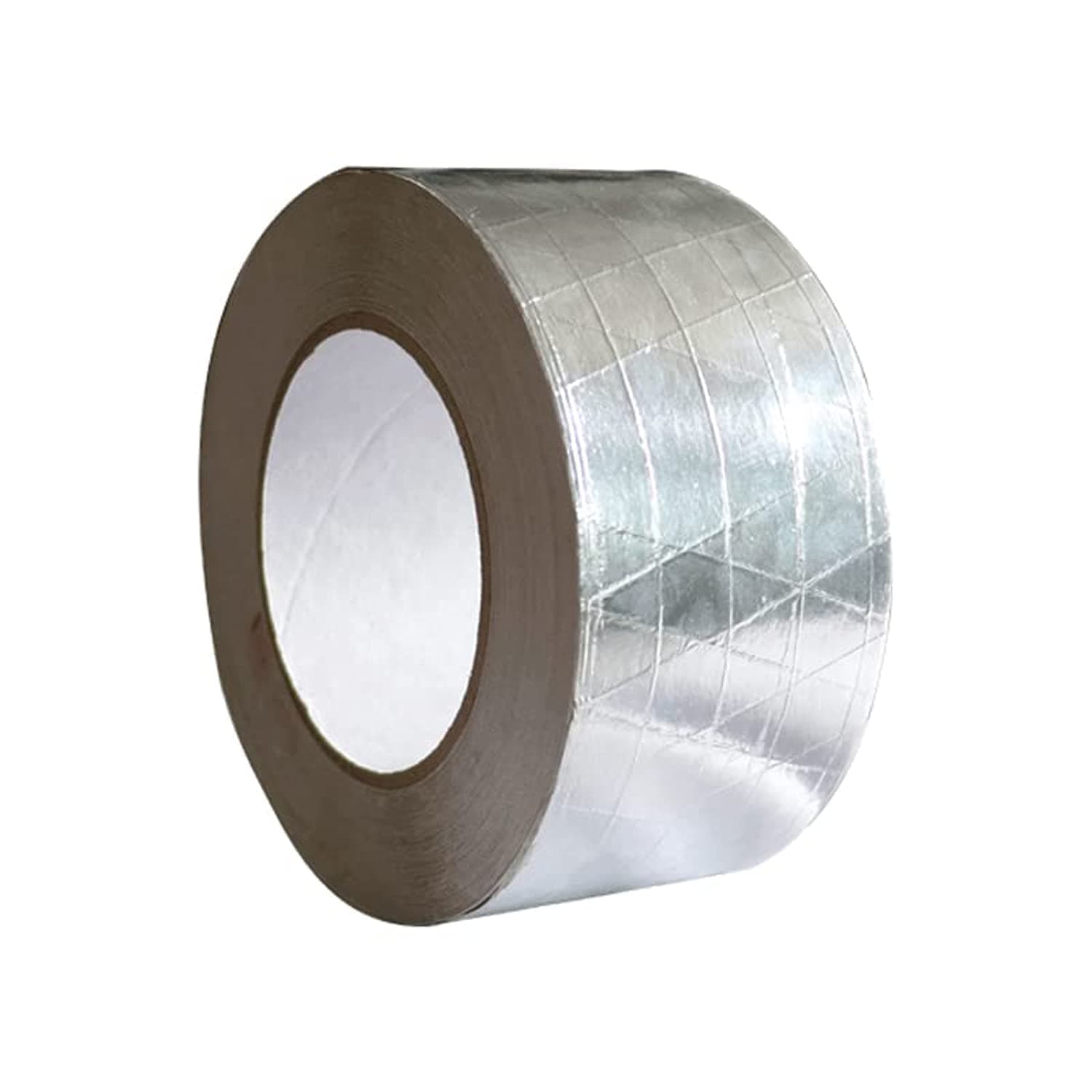 MARKQ FSK Tape, 2" x 25 yards Aluminum Foil Scrim Kraft Insulation Jacketing Tape for Insulating, HVAC Repair, Sealing Ducts, Pipework, Window Sill Gap, Roof Leak, 1 Roll