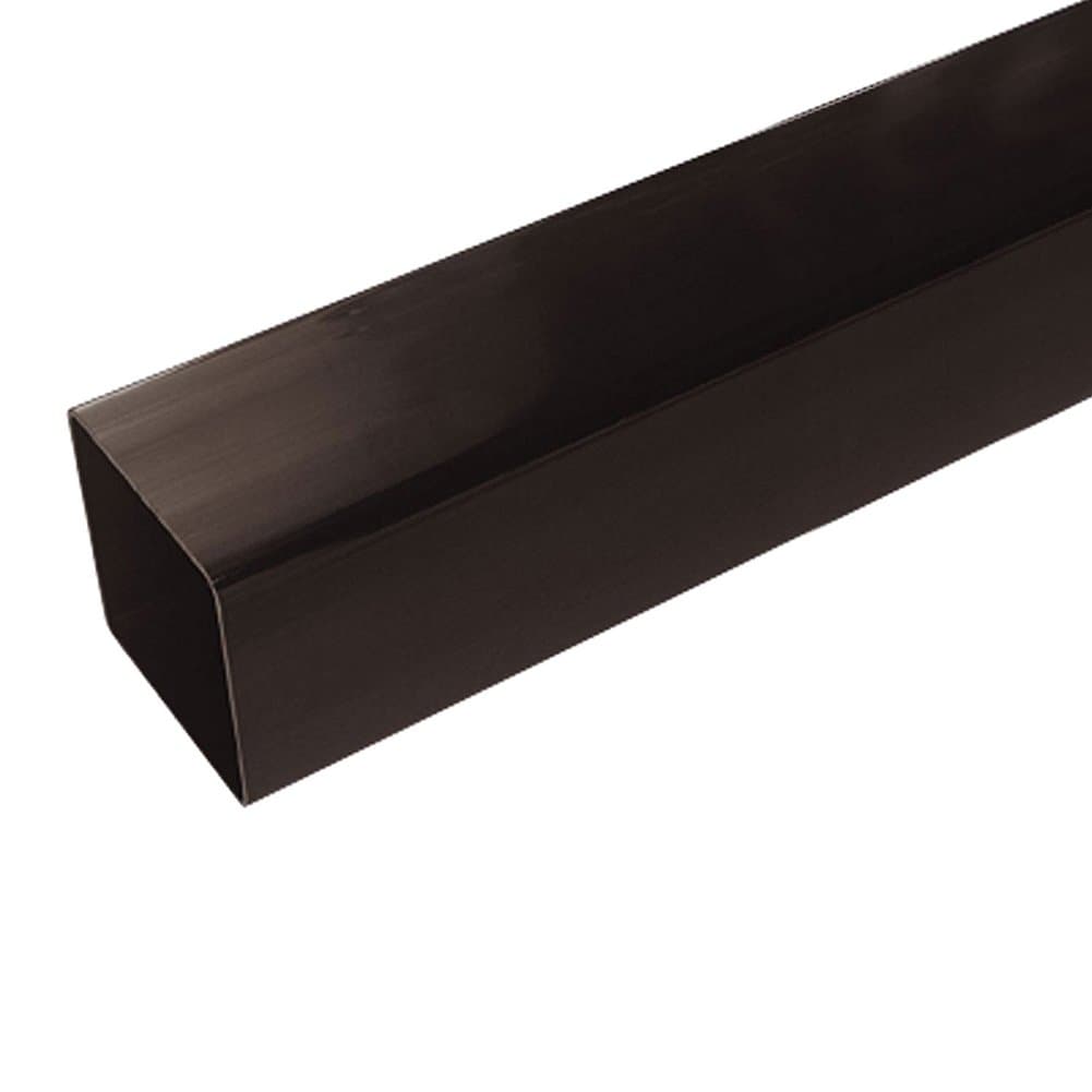 5.5m, Black RWSP55BL 65mm Square Downpipe Marshall Tufflex uPVC Plastic Rainwater Gutter System