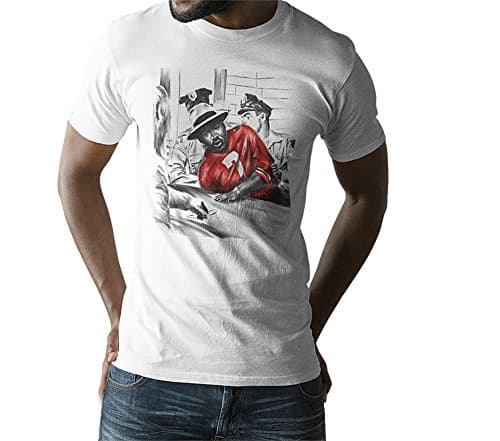 Androo's Art MLK T-Shirt Sitting with Colin Kaepernick - White Unisex