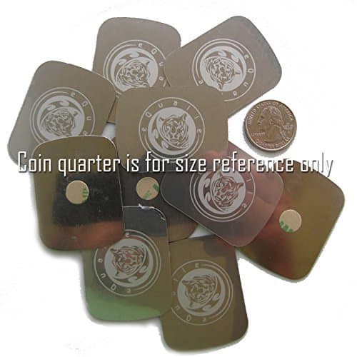 10 pieces Metal Plate [In Bulk Wholesale] Rectangular big for Magnetic Phone Holder Dash Mount Metallic Plates Replacement with Adhesive