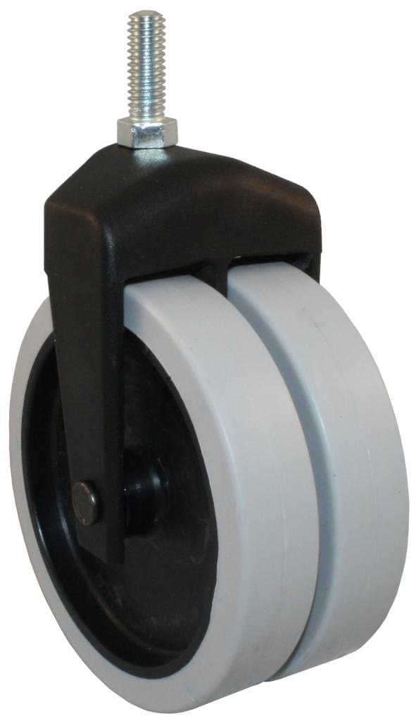 Jacob Holtz 405-2XTPR-27 4" X-Caster, thermoplastic rubber caster dual wheel (Set of 4)