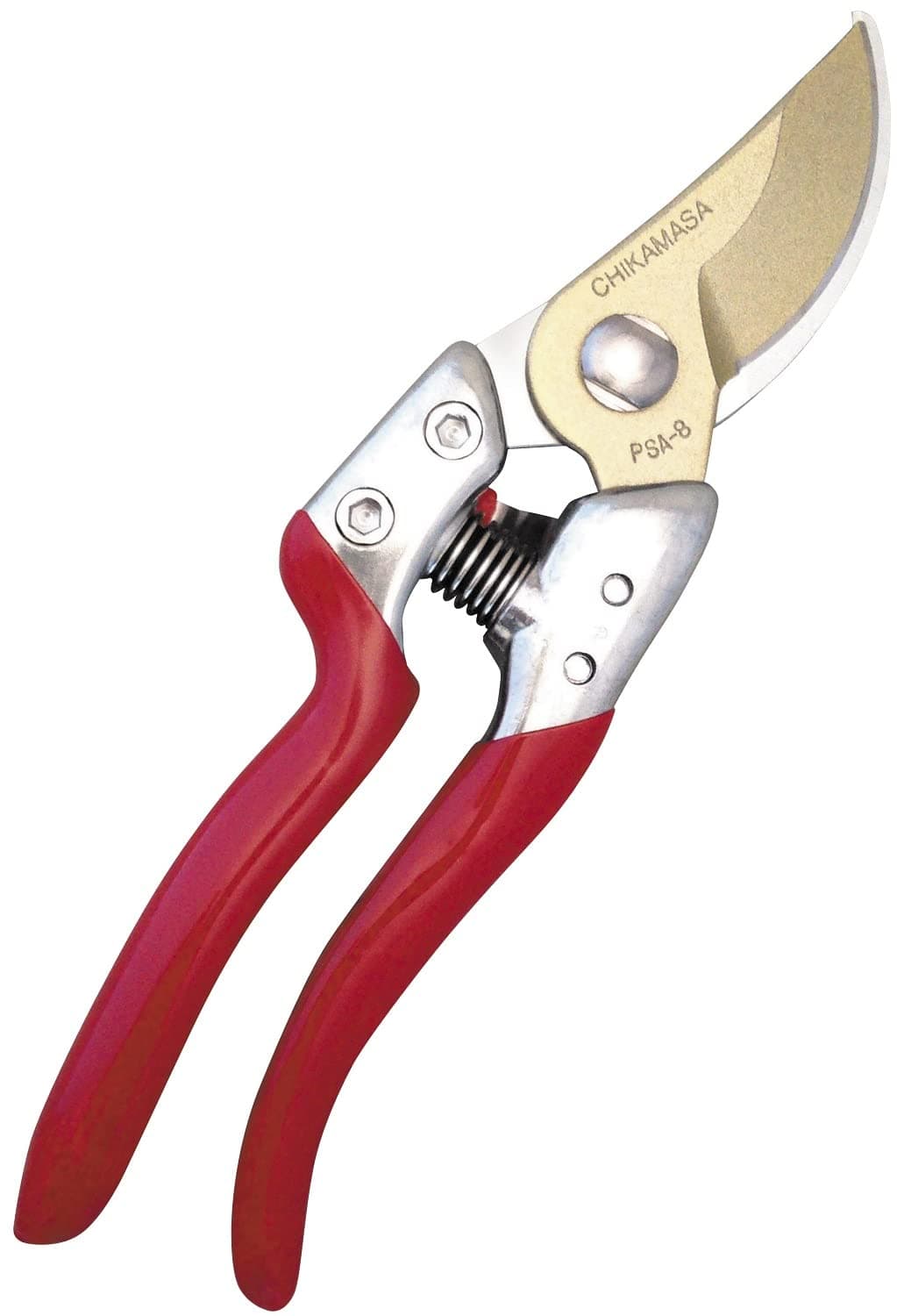 Professional Pruning Shear PSA-G8 Fluorine Coating & Sap Resisting "Made In Japan" By Chikamasa 210X52X20 Red