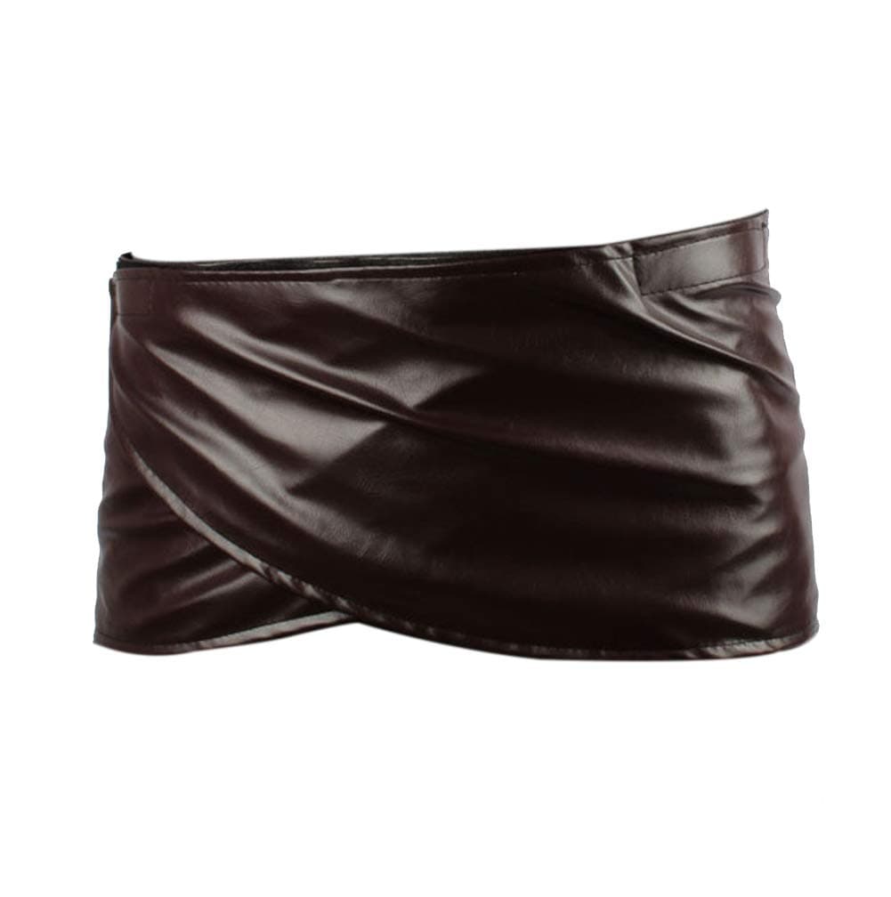 Attack Titan Leather Skirt Short Brown Hookshot Belt Apron