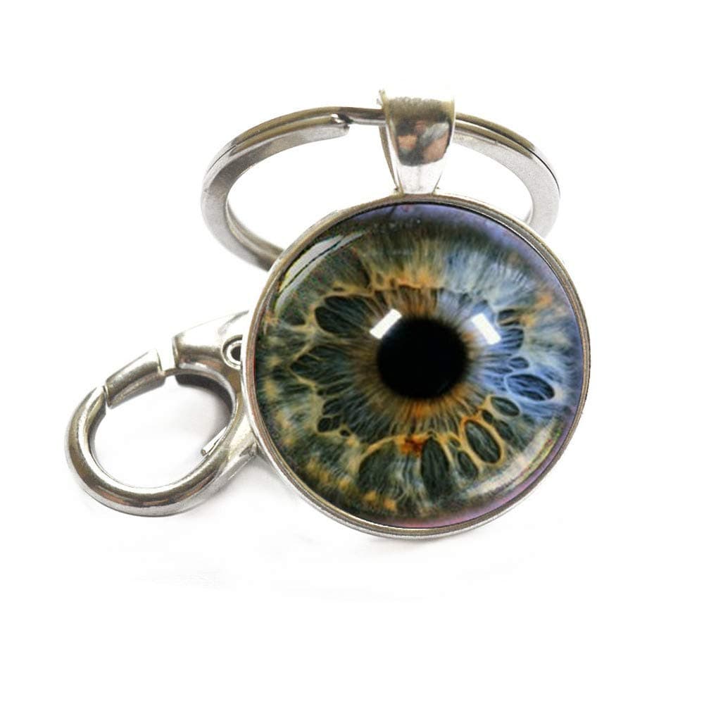 Eyeball Keychain Human Eyes Jewelry - Ophthalmologist Gift Idea for Oculist - Unique Eye Jewellery, M183