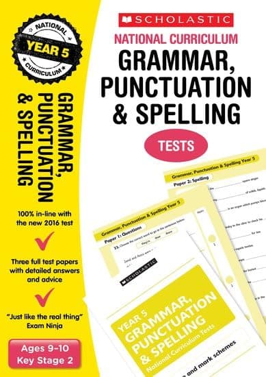 Practice SATs Test Papers: Grammar, Punctuation and Spelling, for children ages 9-10 (Year 5) Perfect for Home Learning. (National Curriculum SATs Tests) Paperback – 3 Dec. 2015