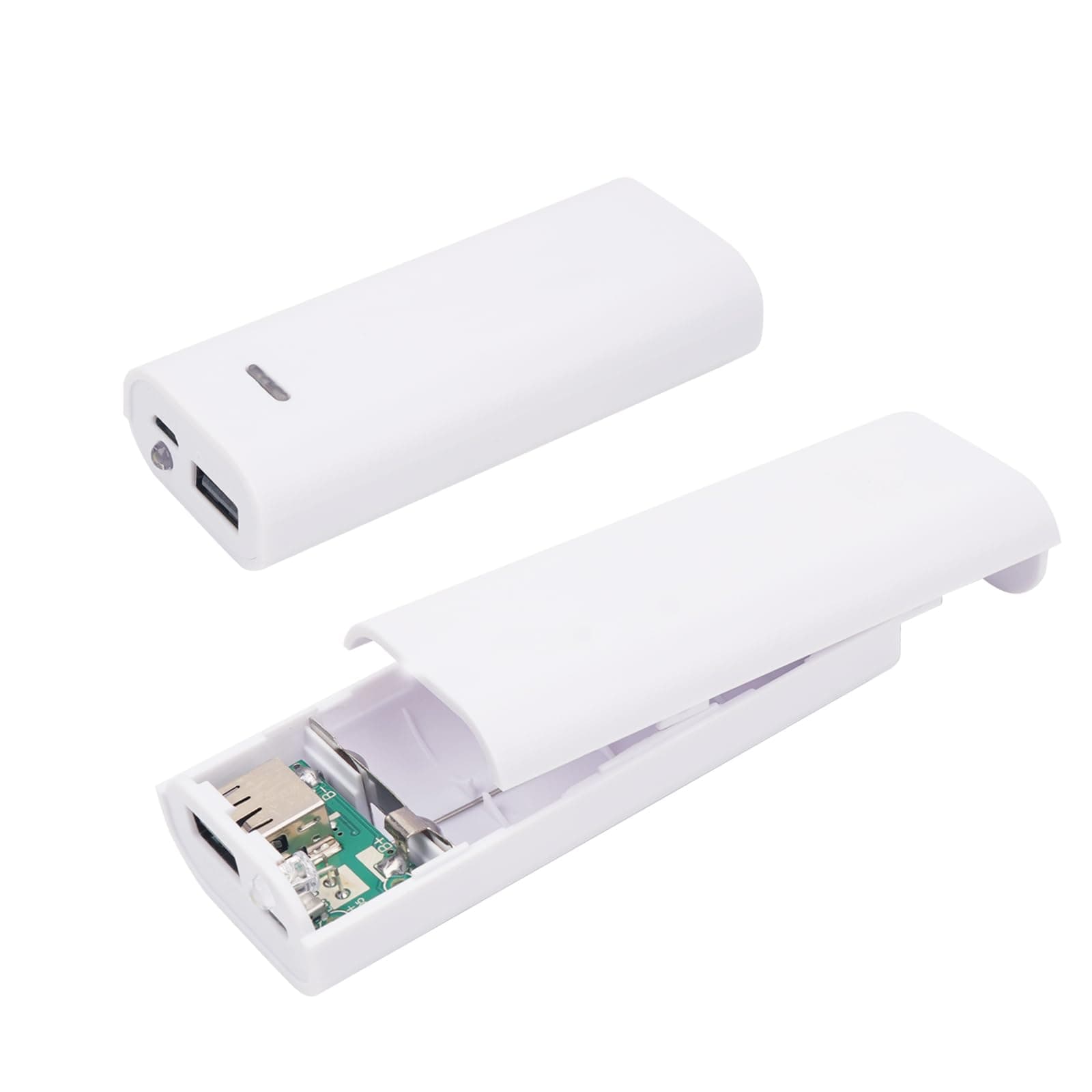 2Pack Secret Stash Battery Bank Diversion Safe Hidden Compartment Safe, Portable Secret Hidden Container, Diversion Safe Compartment Container to Hide Jewelry or Valuables (White High-capacity)