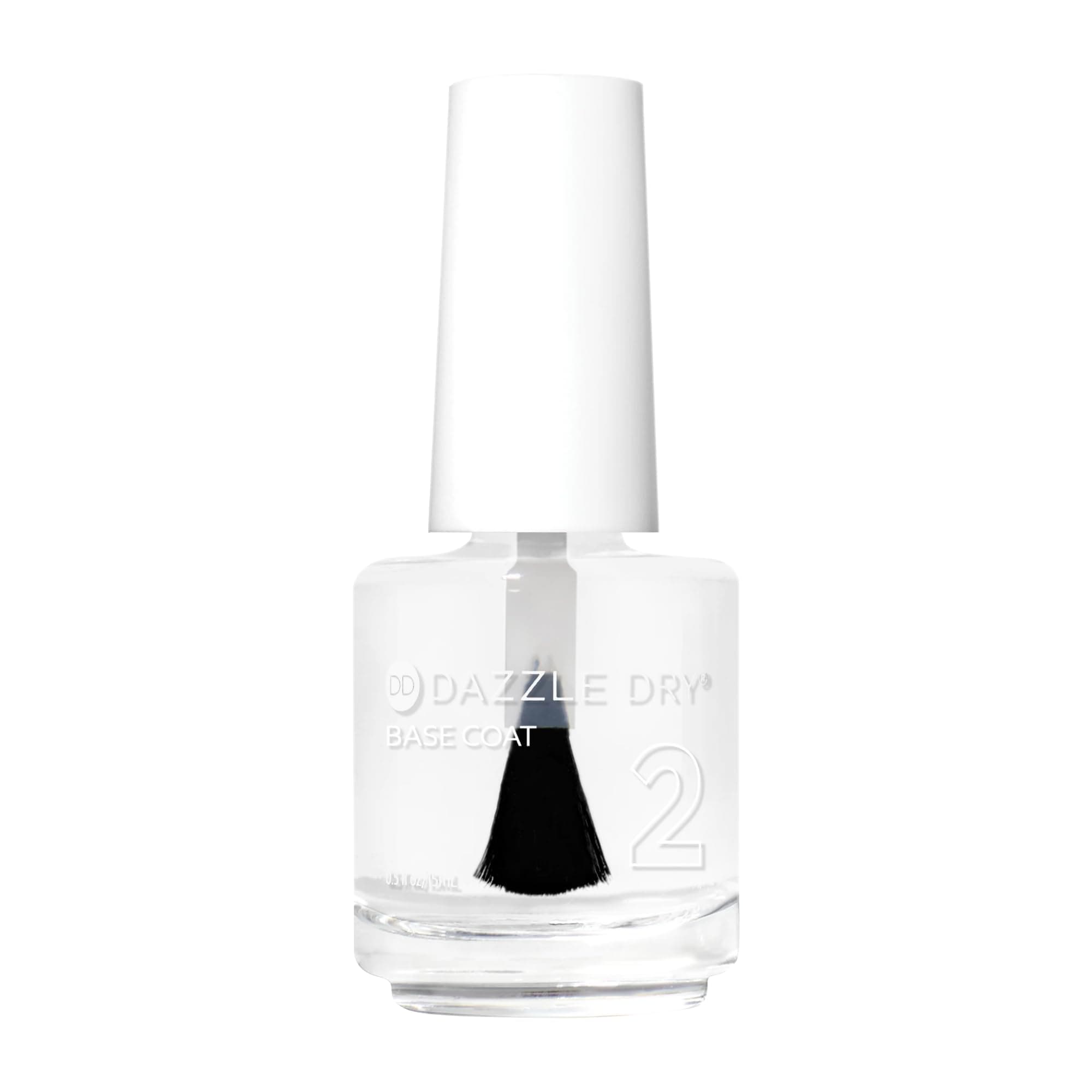 Dazzle Dry Base Coat - Step 2 – A Fast-Drying clear coat - Long-Lasting Nail Polish Base Coat for Non-Toxic Manicures (0.5 fl oz)