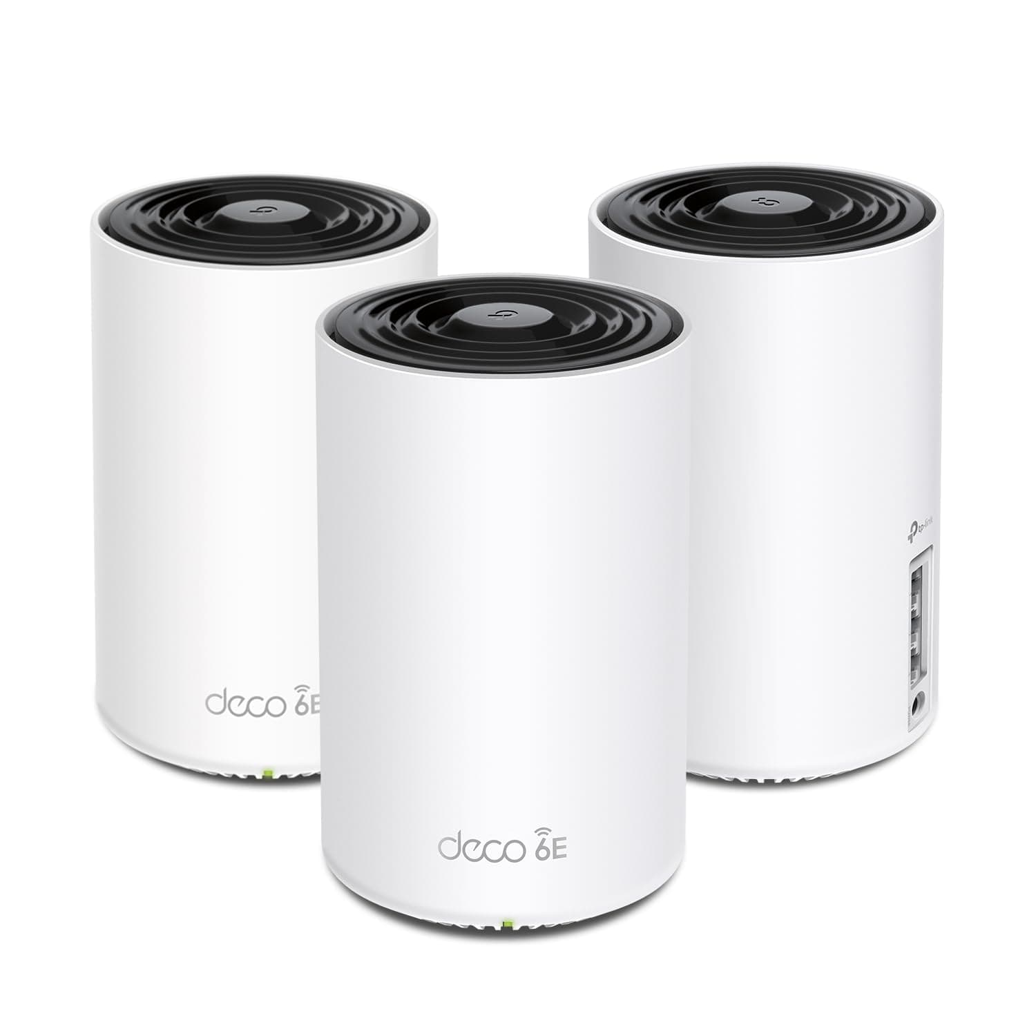 TP-Link Deco XE75 AXE5400 Tri-Band WiFi 6E Mesh System - Wi-Fi up to 7200 Sq.Ft, Engadget Rated Best Mesh for Most People, Replaces WiFi Router and Extender, AI-Driven Mesh New 6GHz Band, 3-Pack