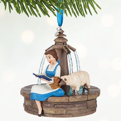 Belle Singing Hanging Ornament, Official Disney Christmas Ornament