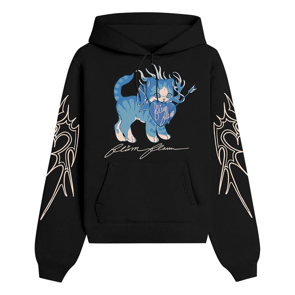 RYSXJLXFlamingo Flim Flam Smitten Kitten Hoodie Women Men Long Sleeve Fashion Casual Print Sweatshirt