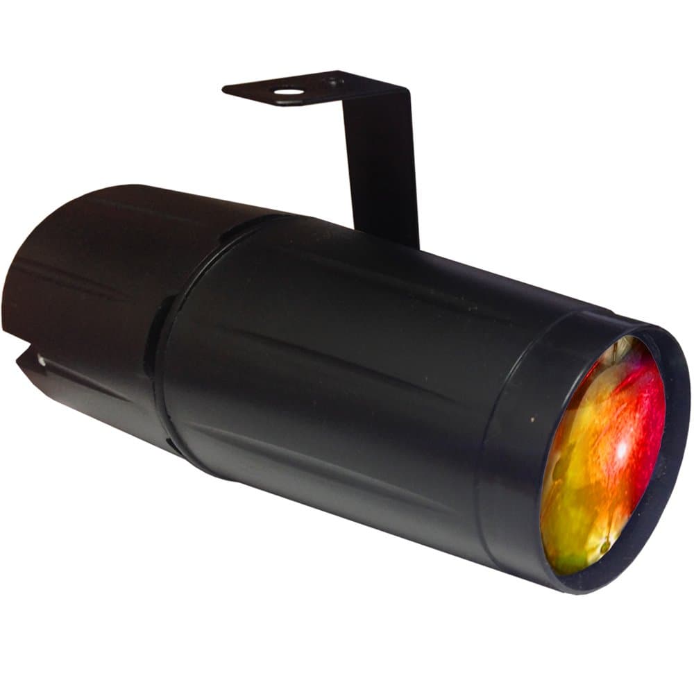 LED RGB Pinspot - 3 Watt - Light up your Mirror Balls with this High Power Super Bright Color Changing LED Pinspot by Adkins Professional Lighting