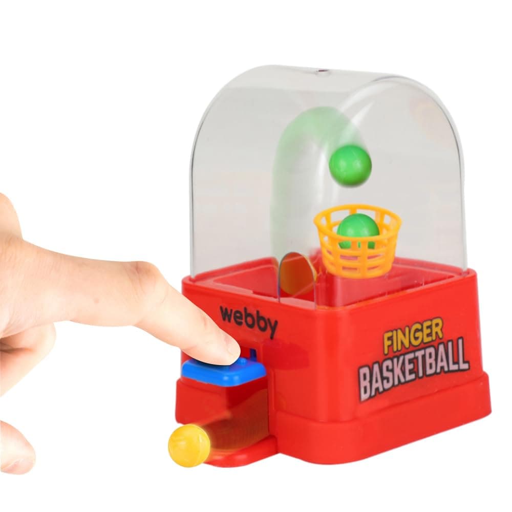 Webby Mini Finger Basketball Shooting Game | Party Favors | Party Decorations | Mini Handheld Desktop Table Game | Return Gift for Kids, Multicolor