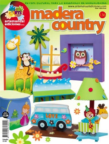 Revista Manualidades Crea Tu Propio Proyecto 136 -MADERA COUNTRY-