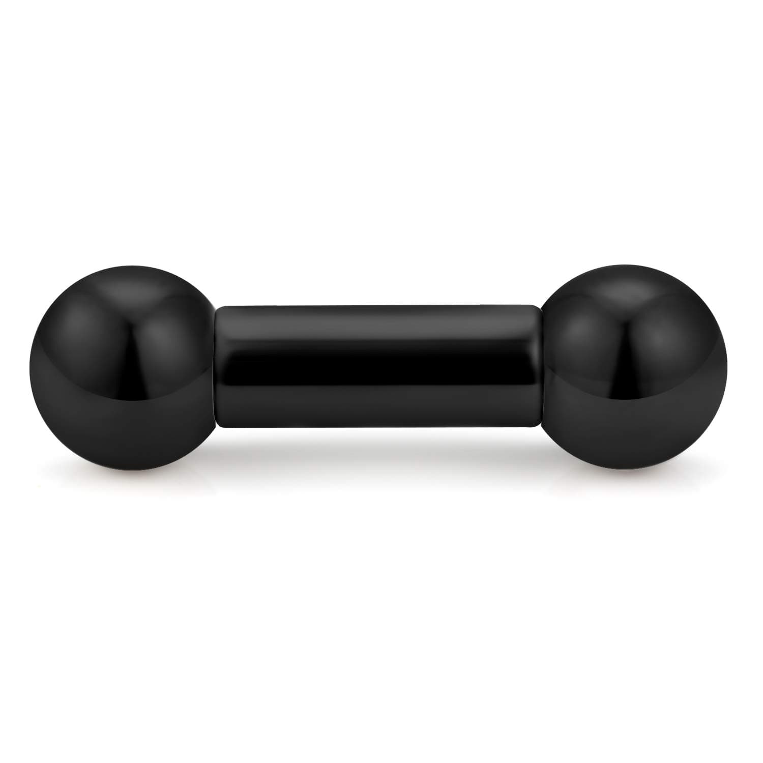 Kridzisw 2G 4G 6G 8G Black Straight Barbells Piercing Jewelry Internally Threaded PA Rings 316L Surgical Steel Tongue Rings Nipple Bars Piercing Jewelry for Women Men 12mm 16mm