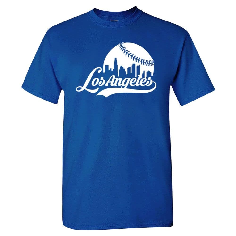 Cityscape Skyline Men's T-Shirt for Baseball Fans