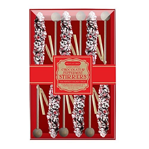 Melville Dark Chocolate Peppermint Stirrers (Set of 6)