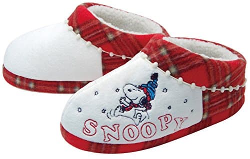 Japan slippers Room Shoes Snoopy Snow Boots Red 230 407