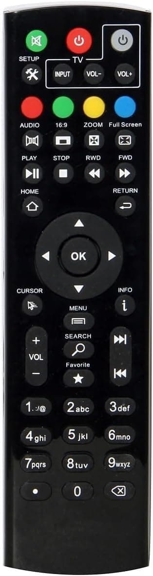 Universal Super Box Remote Control Compatible with Super Box S1, S2, S3, S4, S5, S6, Octastream Q1, Elite II, MAX IV, Elite Max, and MagaBox