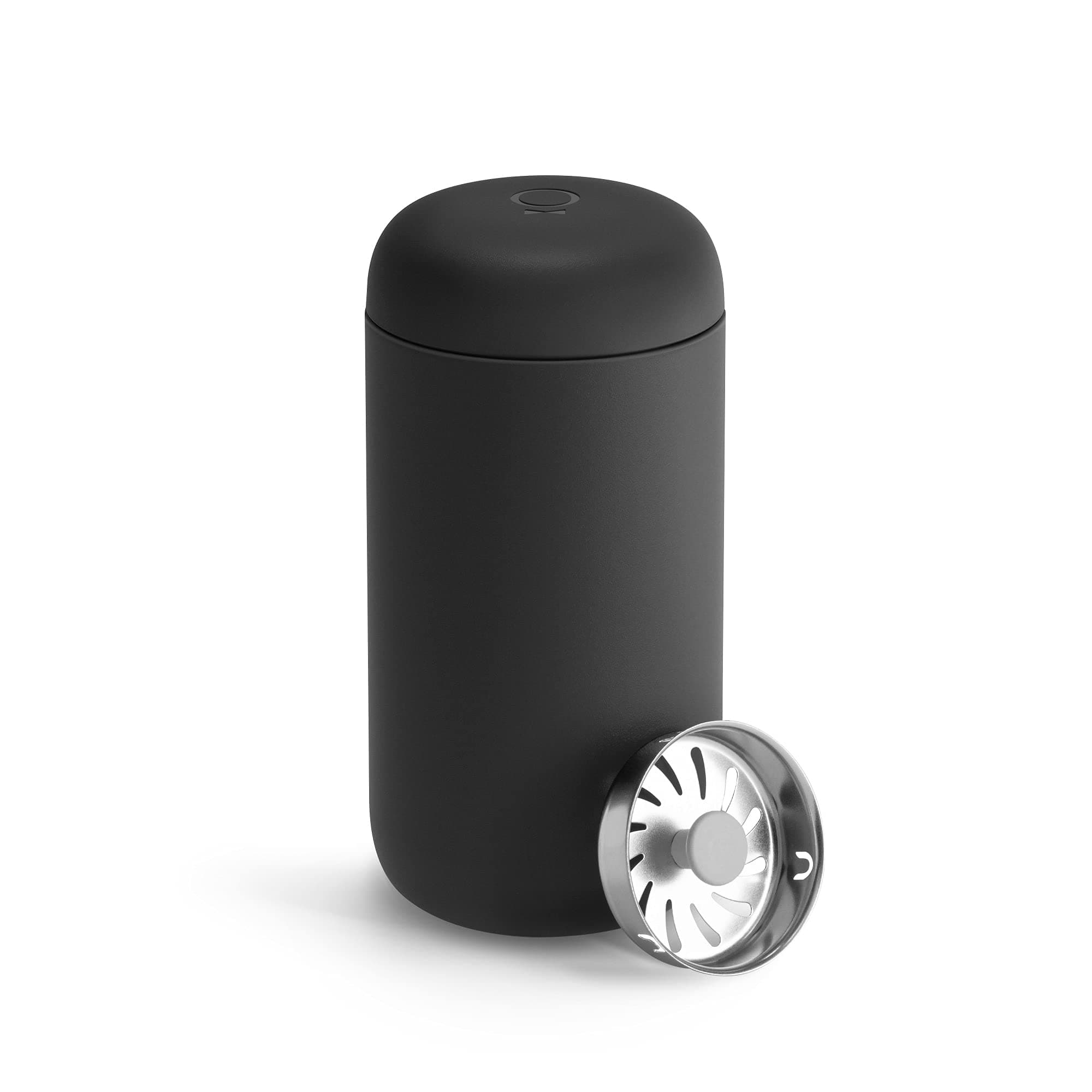 12 oz Carter Move Travel Mug - Vacuum-Insulated Stainless Steel Travel Coffee Mug - Coffee Tumbler with Ceramic Interior and Splash Guard - Matte Black