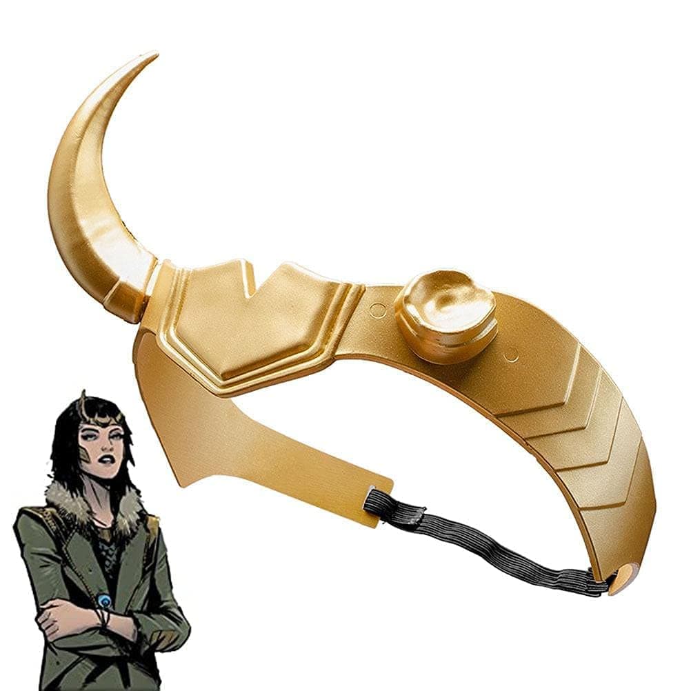 Supervillain Crown Horns Halloween Mask Cosplay, Masquerade Costume Accessories Prop