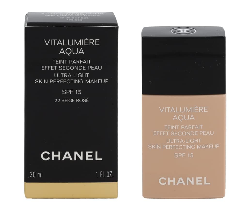 Chanel Vitalumiere Aqua Ultra-Light Skin Perfecting Makeup SPF 15-30 ml, 22 Beige Rose