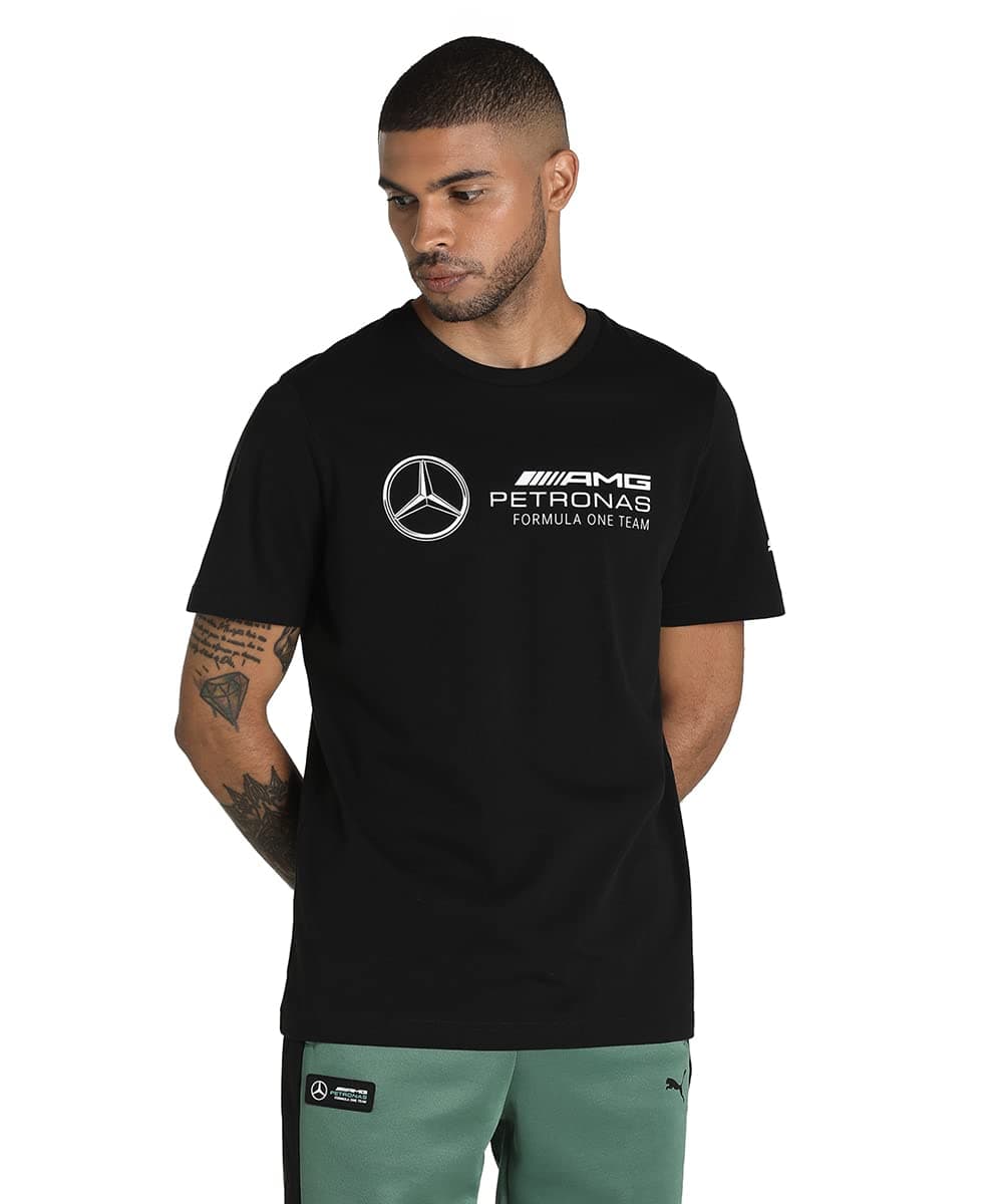 Mens Mercedes-AMG Petronas Motorsport F1 Essentials Logo Tee Top