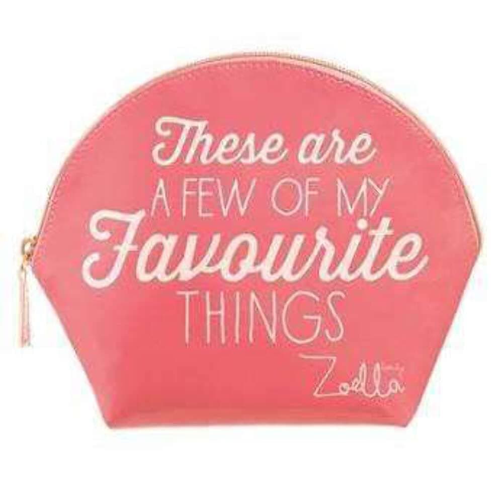 Zoella Pink Favourite Things Beauty Makeup Bag