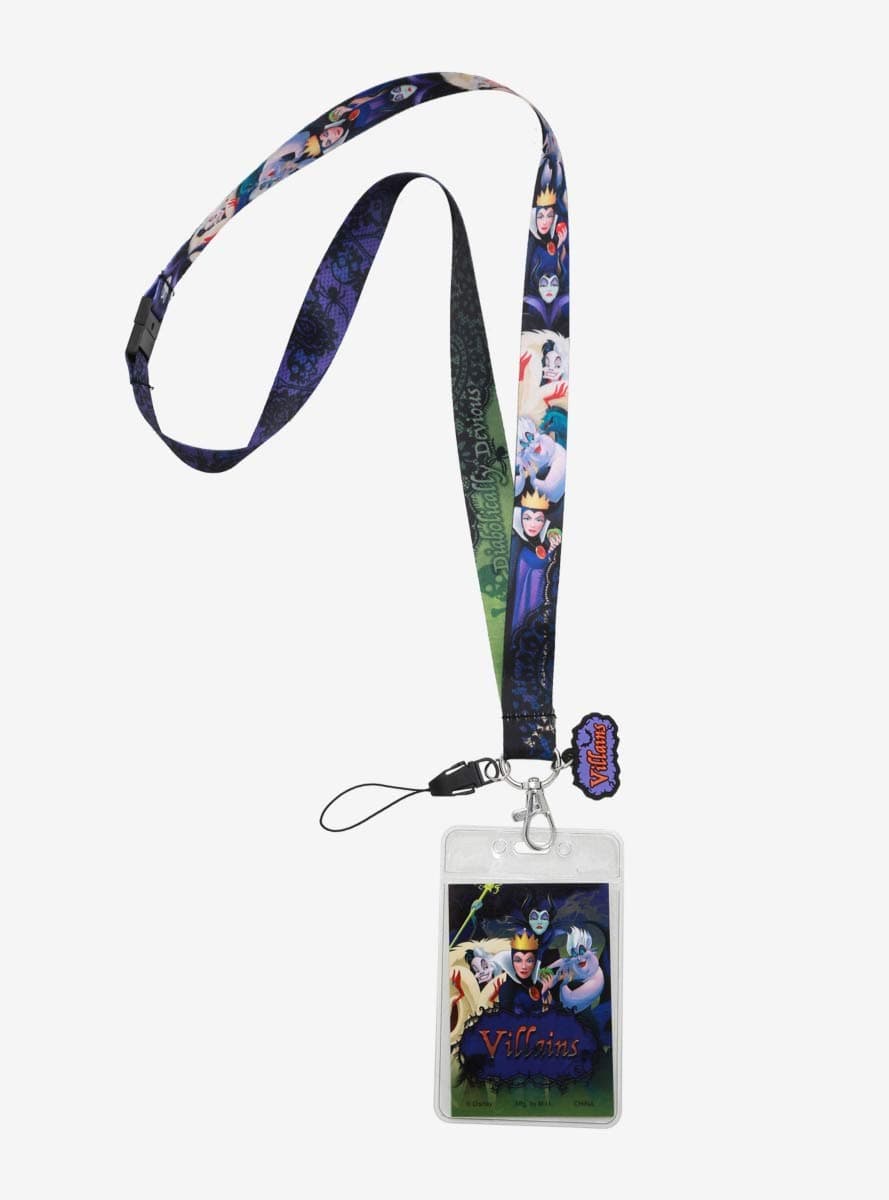 Hot Topic Disney Villains Lanyard