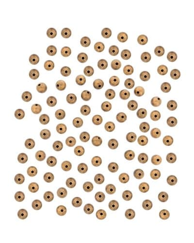 Tennessee Crafts 4107 Metal Findings Copper Antique Copper Plated Round 8mm Beads, 100-Piece