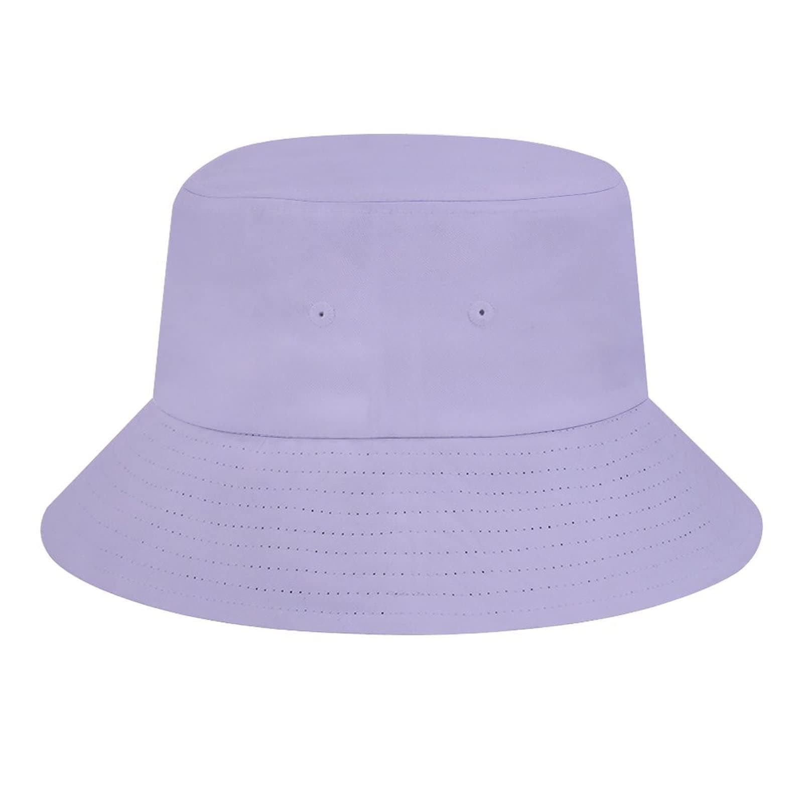 Mesllings Pure Color Unisex Print Bucket Hat Fashion Travel Sun Cap Fishman Hat