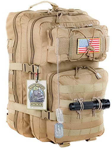 Monkey Mountain Tactical-Disabled Vet Owned Small Business 40L MOLLE Military Survival Bag Assault Pack