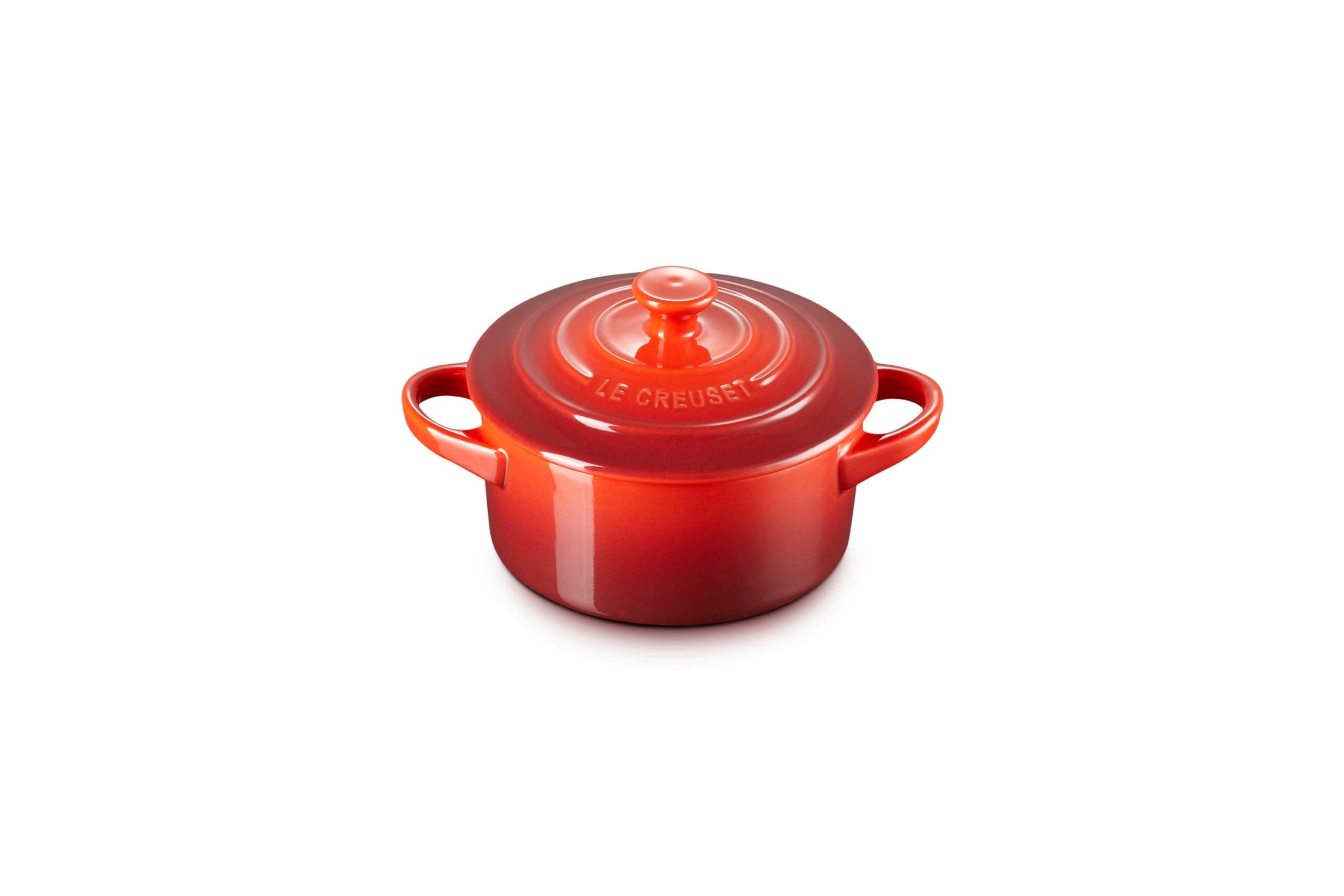 Le Creuset Mini Round Cocotte with BK Cherry Red -JP PKG