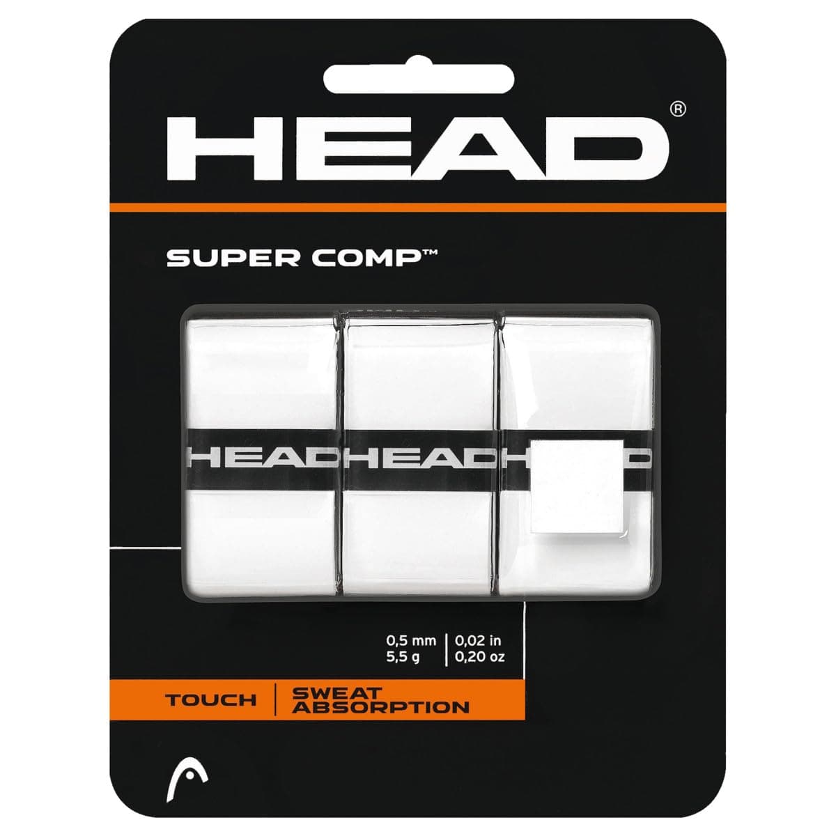 HEAD Synthetic Super Comp Tennis Grip (White)