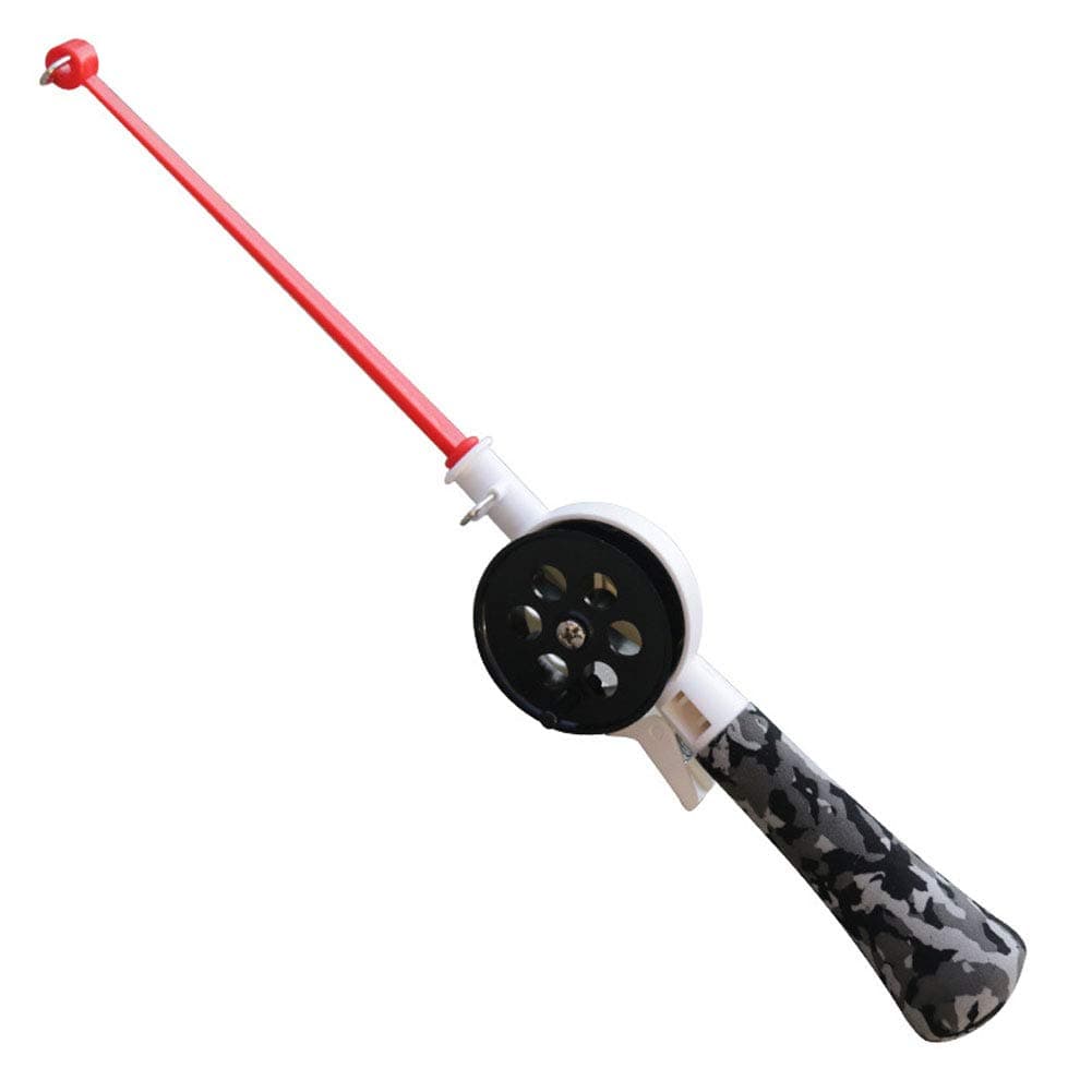 pengyu Outdoor Kids Beginner Portable Ice Fishing Rod Plastic Pole With Reels Wheel