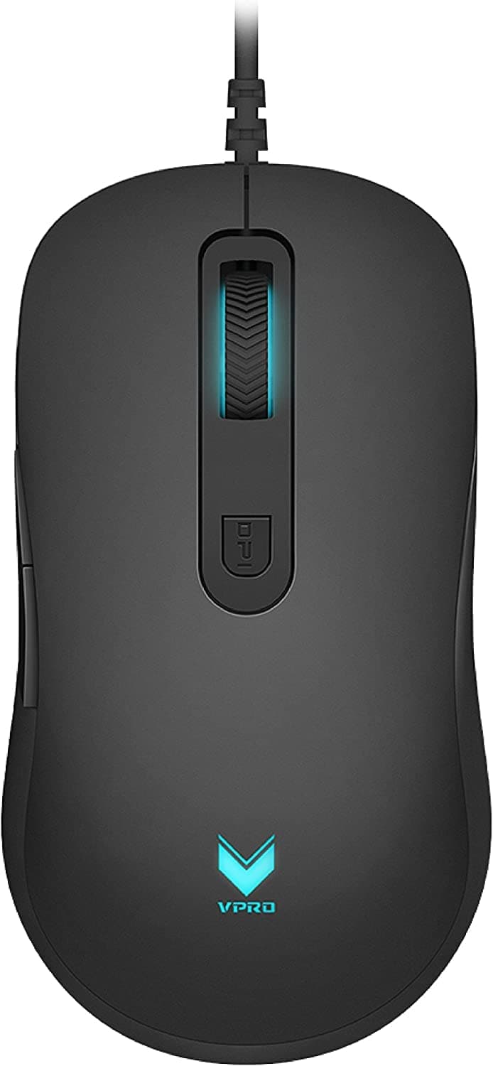 VPRO V16 Wired Optical Gaming Mouse, Ergonomic Design, Breathing light - BLACK