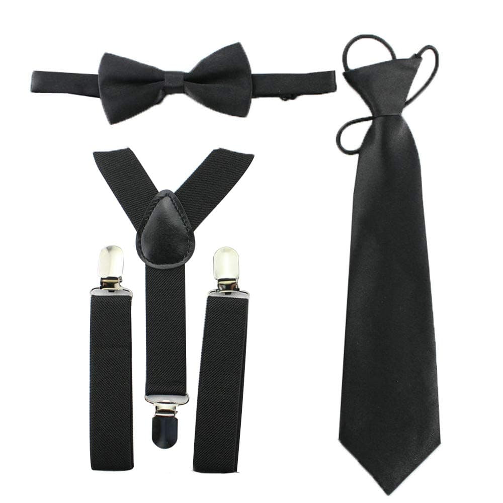 Kids Toddler Baby Boys Suspenders Bow Tie Necktie Set Child Bowtie Braces