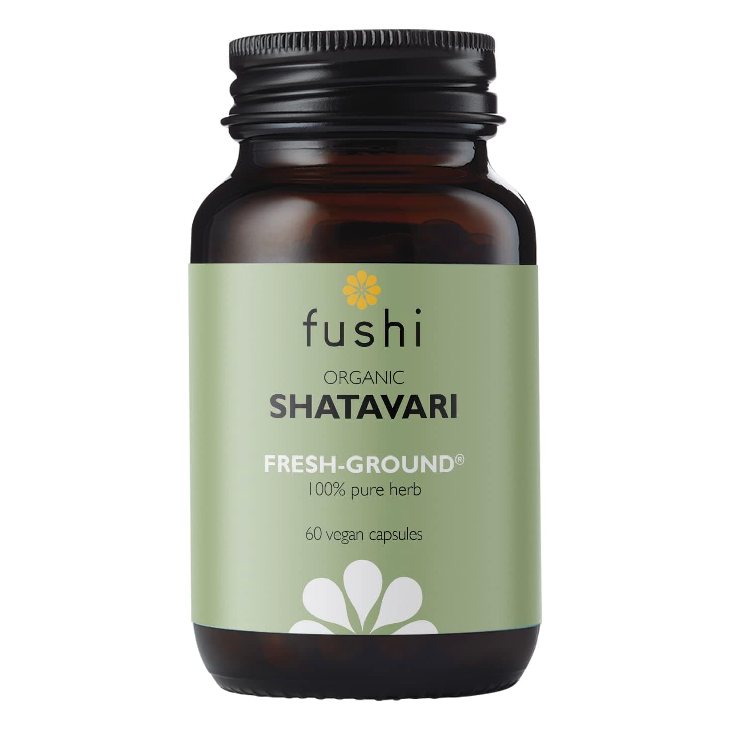 Fushi Shatavari Organic Herbal Supplement 60 Caps | Fresh-Ground Wholefood | Female Balance | Women’s Health Supplement | Ethical & Vegan