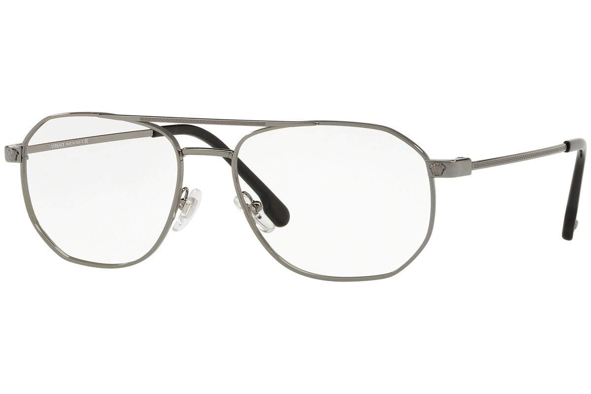 Versace VE1252 Eyeglass Frames 1001-55 - Gunmetal VE1252-1001-55