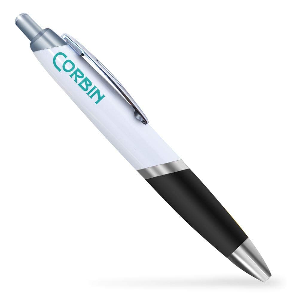 Destination Vinyl LtdName - CORBIN - Black Ballpoint Pen Ocean Turquoise #209056