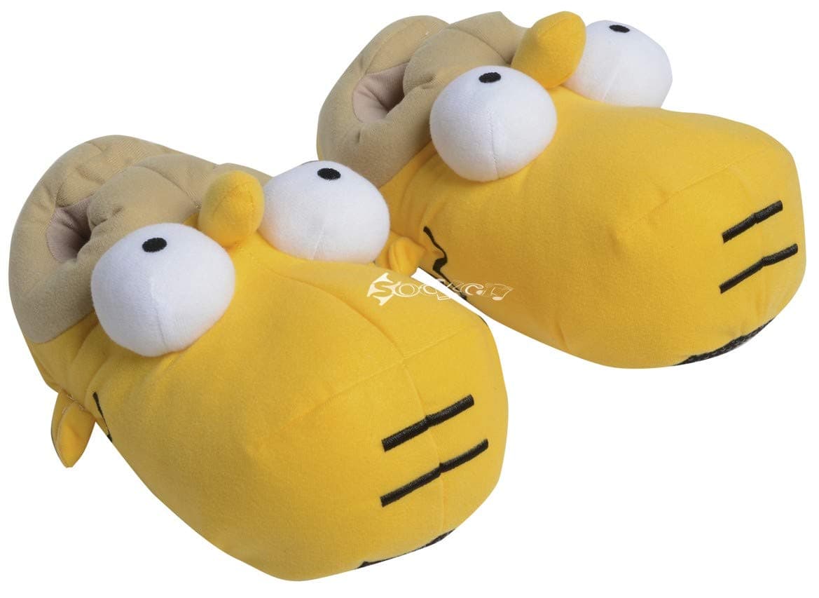 Mens Homer Simpson 3D Head Shaped Novelty Slippers Shoe Sizes 7-12